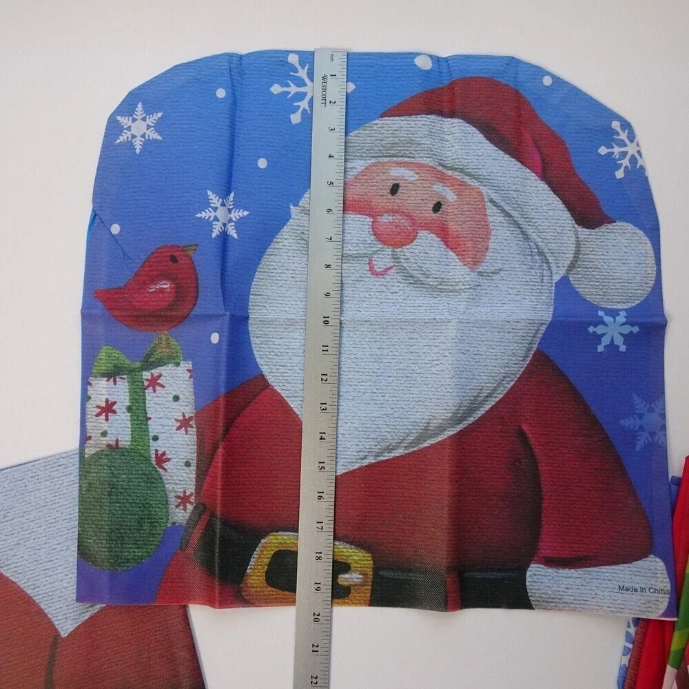 Clearance💎5/$25 Lot 6 Snowman Santa Claus Disposable Chair Covers Christmas